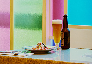 料理とビール