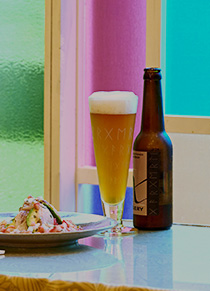 料理とビール